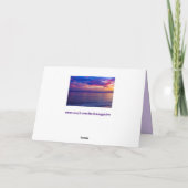 Sonnenuntergang am Strand 2 Grußkarte Karte (Rückseite)