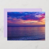 Sonnenuntergang am Strand 2 Postkarten (Vorne/Hinten)