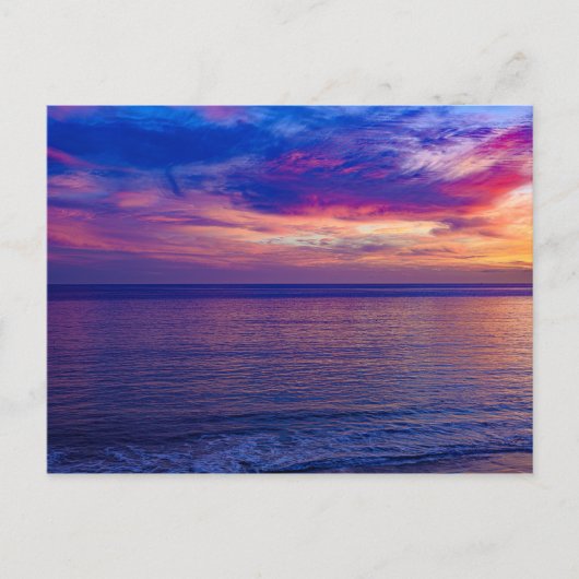 Sonnenuntergang am Strand 2 Postkarten (Vorderseite)