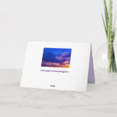 Sonnenuntergang am Strand 3 Grußkarte Karte (Rückseite)
