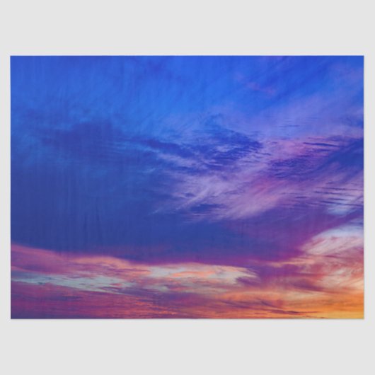 Sonnenuntergang am Strand 3 Papiertaschentuch Seidenpapier (Vorderseite)