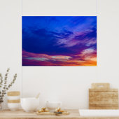 Sonnenuntergang am Strand 3 Poster (Küche)