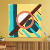 Sonnenuntergang am Strand - Abstrakt Leinwanddruck (Insitu (Wohnzimmer))