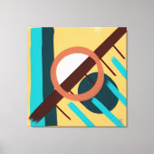 Sonnenuntergang am Strand - Abstrakt Leinwanddruck (Vorderseite)