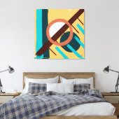 Sonnenuntergang am Strand - Abstrakt Leinwanddruck (Insitu (Schlafzimmer))