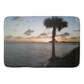 Sonnenuntergang am Strand Badematte (Vorderseite)