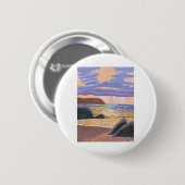 Sonnenuntergang am Strand Button (Vorne & Hinten)