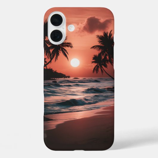 Sonnenuntergang am Strand Case-Mate iPhone Hülle (Rückseite)