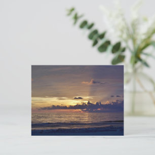 Sonnenuntergang am Strand Danke Karte