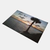 Sonnenuntergang am Strand Fußmatte (Schrägansicht)