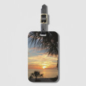 Sonnenuntergang am Strand Gepäckanhänger (Vorderseite Vertikal)