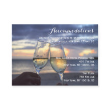 Sonnenuntergang am Strand Hochzeitskarten