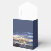 Sonnenuntergang am Strand Hochzeitsvorzügen Boxen Geschenkschachtel (Geöffnet)