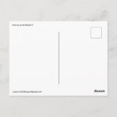 Sonnenuntergang am Strand II Postkarte (Rückseite)