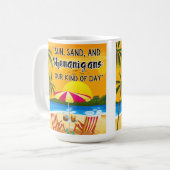 Sonnenuntergang am Strand Kaffeetasse (Vorderseite Links)