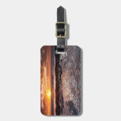 Sonnenuntergang am Strand, Kalifornien Gepäckanhänger (Vorderseite vertikal)