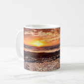 Sonnenuntergang am Strand, Kalifornien Kaffeetasse (Vorderseite Links)