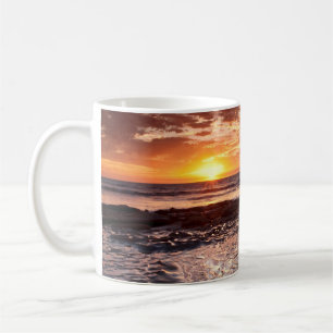 Sonnenuntergang am Strand, Kalifornien Kaffeetasse
