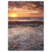 Sonnenuntergang am Strand, Kalifornien Klemmbrett (Rückseite)