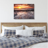 Sonnenuntergang am Strand, Kalifornien Leinwanddruck (Insitu (Schlafzimmer))