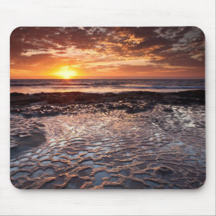 Sonnenuntergang am Strand, Kalifornien Mousepad