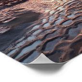 Sonnenuntergang am Strand, Kalifornien Poster (Ecke)