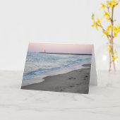 Sonnenuntergang am Strand Karte (Gelbe Blume)