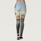 Sonnenuntergang am Strand Leggings (Rückseite)