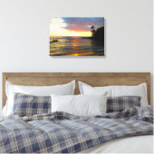 Sonnenuntergang am Strand Leinwanddruck (Insitu (Schlafzimmer))