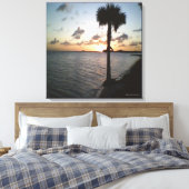 Sonnenuntergang am Strand Leinwanddruck (Insitu (Schlafzimmer))