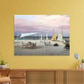 Sonnenuntergang am Strand Leinwanddruck (Insitu (Wohnzimmer))