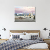 Sonnenuntergang am Strand Leinwanddruck (Insitu (Schlafzimmer))