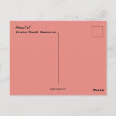 Sonnenuntergang am Strand Lovina in Indonesien Postkarte (Rückseite)