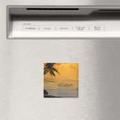 Sonnenuntergang am Strand Magnet (In Situ (Geschirrspüler))