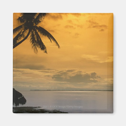 Sonnenuntergang am Strand Magnet (Vorne)