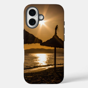 Sonnenuntergang am Strand, Mallorca, Spanien iPhone 16 Hülle