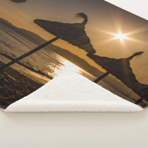 Sonnenuntergang am Strand, Mallorca, Spanien Sherpadecke