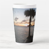 Sonnenuntergang am Strand Milchtasse (Vorderseite)