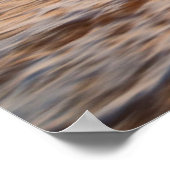 Sonnenuntergang am Strand mit Kokospalmen | Sri La Poster (Ecke)