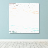 Sonnenuntergang am Strand mit pastellfarbenem Pins Leinwanddruck (Insitu (Holzboden))