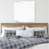 Sonnenuntergang am Strand mit pastellfarbenem Pins Leinwanddruck (Insitu (Schlafzimmer))