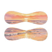 Sonnenuntergang am Strand mit Vögeln Baseball (Paneele)