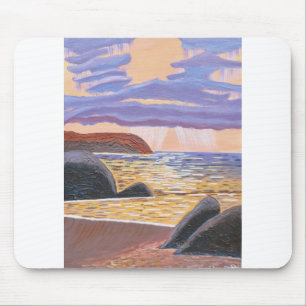 Sonnenuntergang am Strand Mousepad