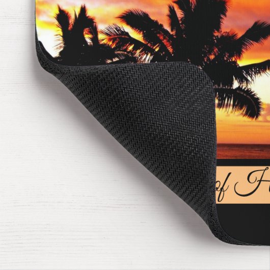 Sonnenuntergang am Strand Mousepad (Ecke)