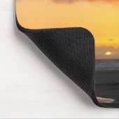 Sonnenuntergang am Strand Mousepad (Ecke)