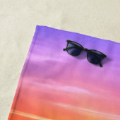 Sonnenuntergang am Strand Personalisiert Strandtuch (Beispiel)