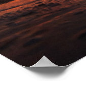 Sonnenuntergang am Strand Poster (Ecke)
