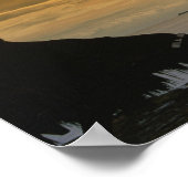Sonnenuntergang am Strand Poster (Ecke)