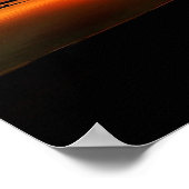 Sonnenuntergang am Strand Poster (Ecke)