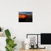 Sonnenuntergang am Strand Poster (Heimbüro)